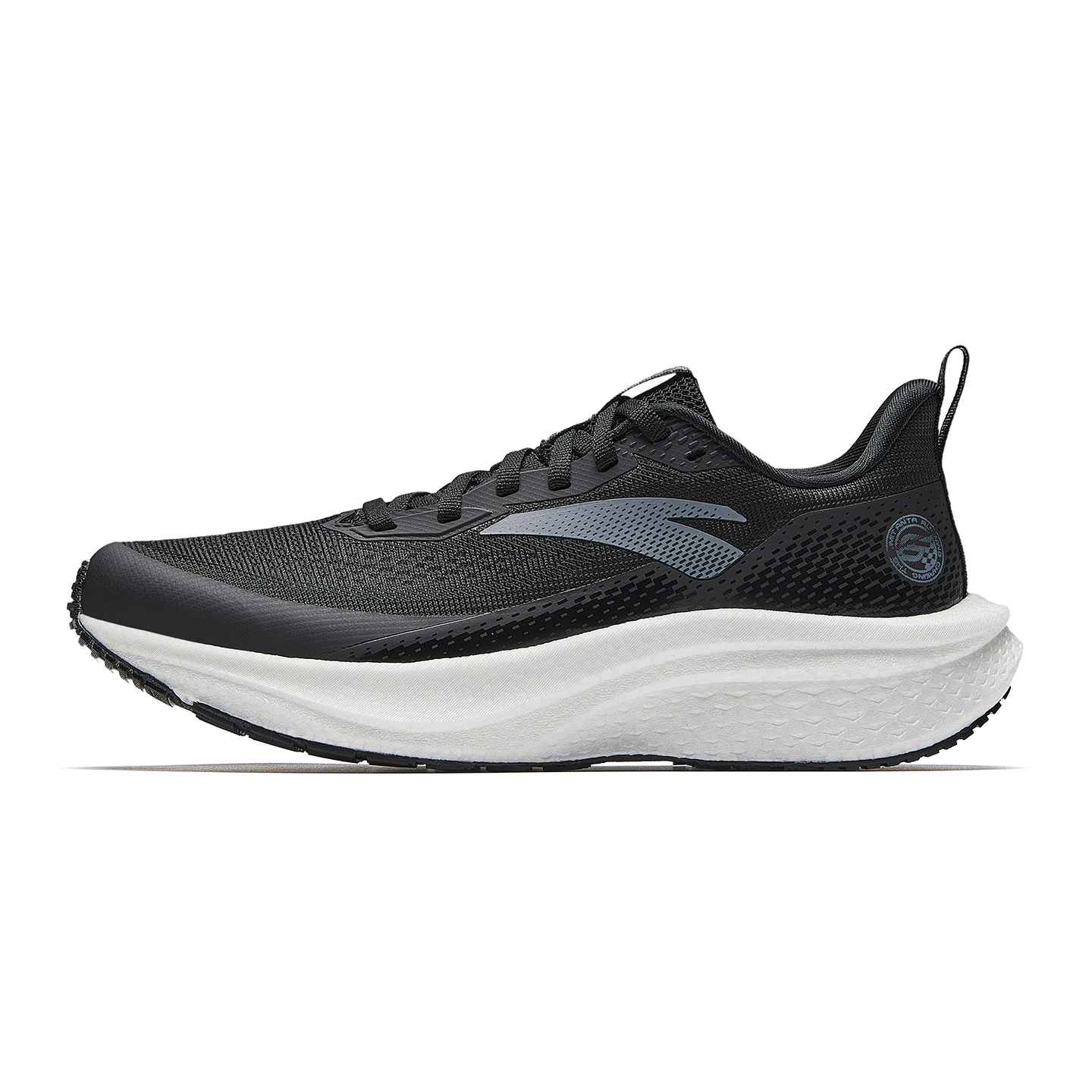 Anta Mach 6SE comfortable and fashionable non-slip wear-resistant breathable fabric low-cut running shoes for women basic black
