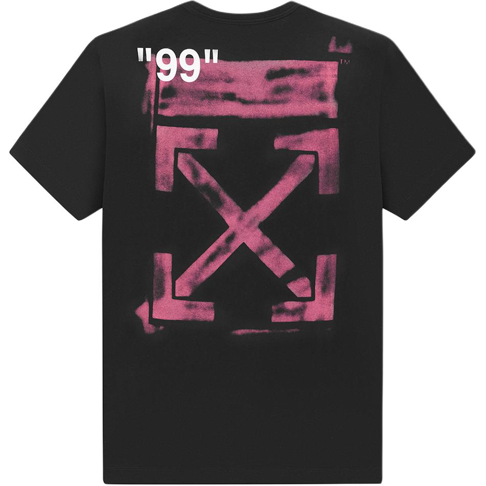 Мужская футболка OFF-WHITE Graffiti (черная)