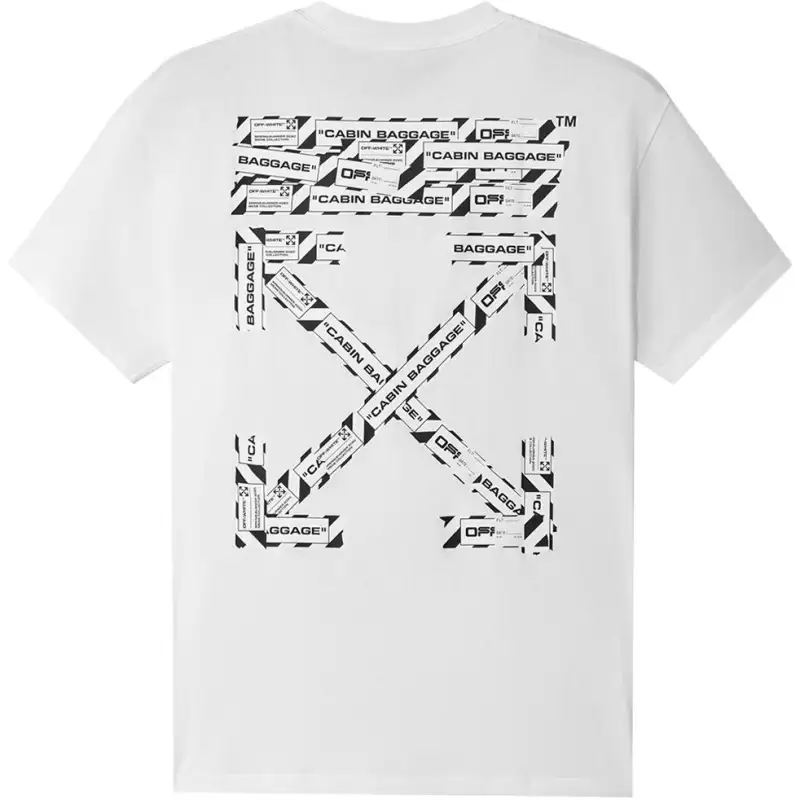 OFF WHITE Oversized Fit Airport Tape T Shirt