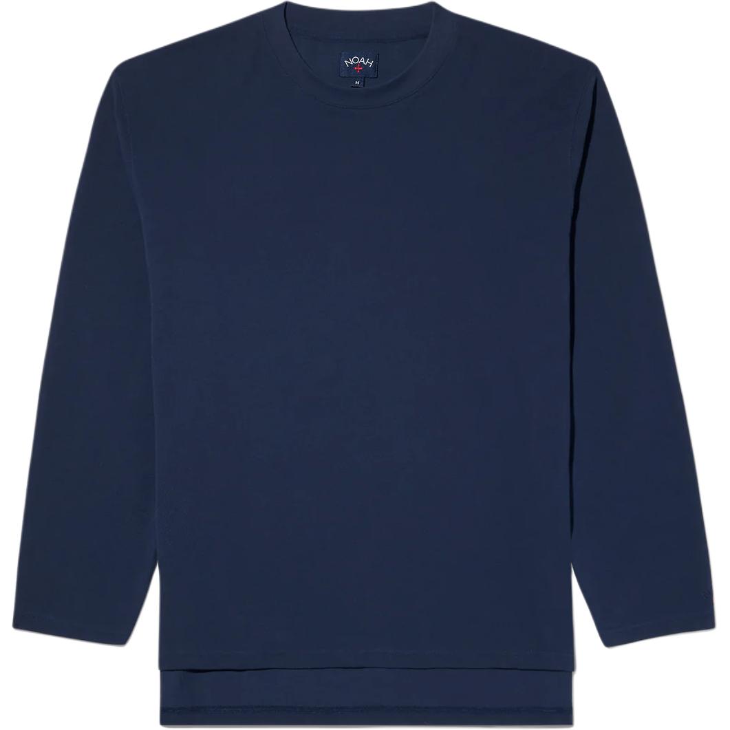 Лонгслив NOAH Embroidered Logo Long-Sleeve (синий)