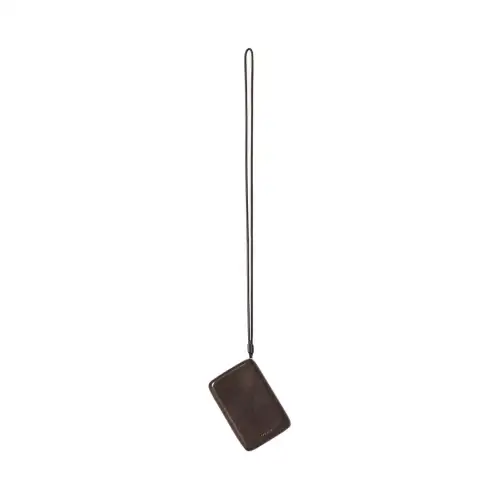 THE ROW Soft Nappa Leather Card Holder Women's Chocolate