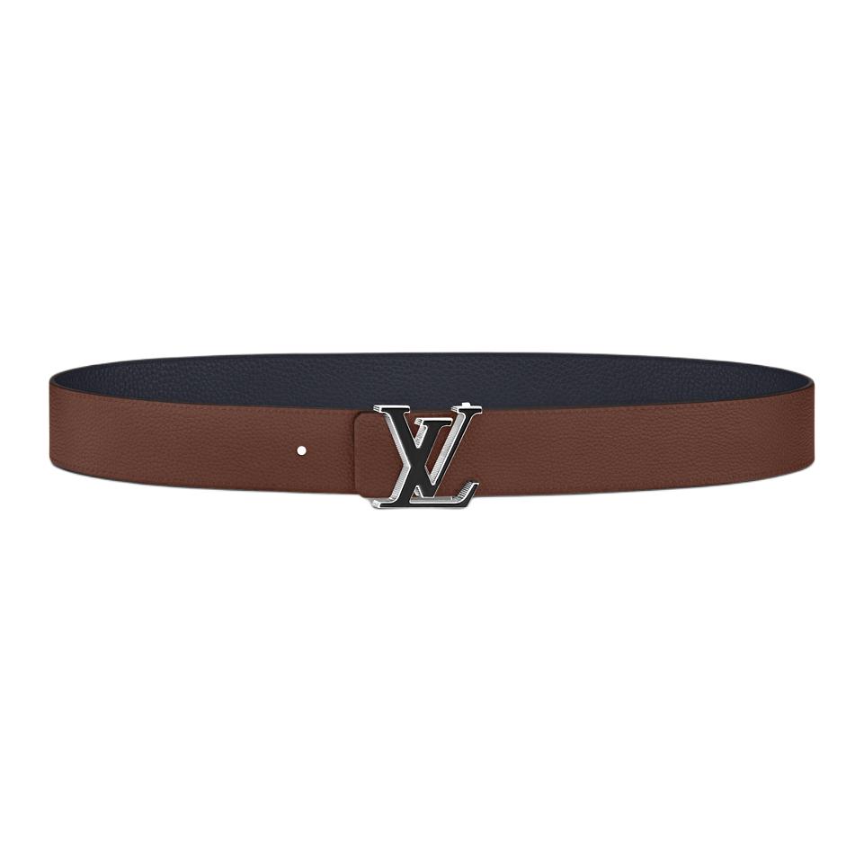 Мужской ремень Louis Vuitton (сине-коричневый)