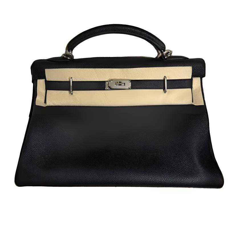 Мужская сумка Hermes Maxi Kelly 42 (черная)
