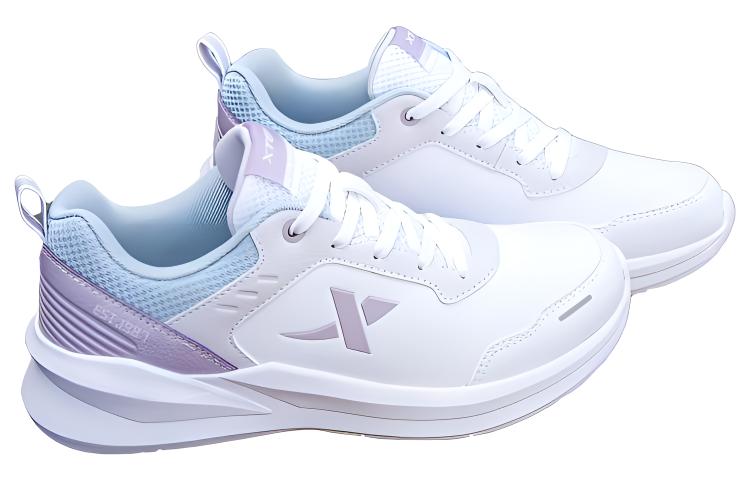 XTEP Comfortable Synthetic Leather Slip Resistant, Abrasion Resistant, Lightweight Low top Running Shoes Women’s
