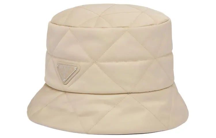 PRADA Triangle-logo Quilted Bucket Hat