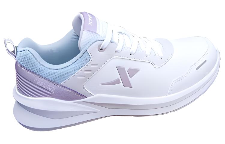 XTEP Comfortable Synthetic Leather Slip Resistant, Abrasion Resistant, Lightweight Low top Running Shoes Women’s