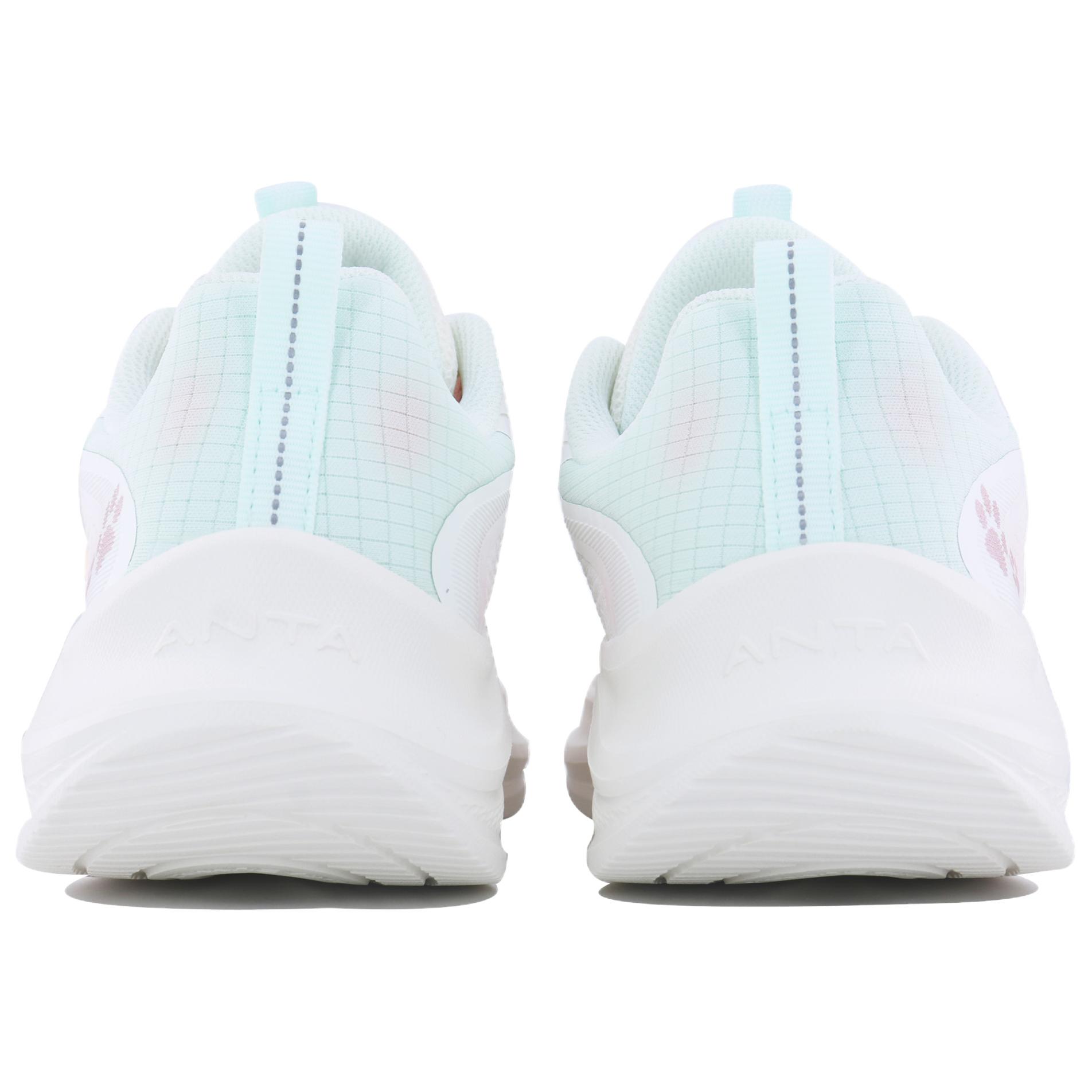 Anta Slip Resistant Lightweight Rebound Low top Casual Sprint Running Shoes Women’s White Pink