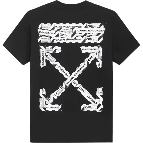 OFF WHITE Oversized Fit Airport Tape T Shirt