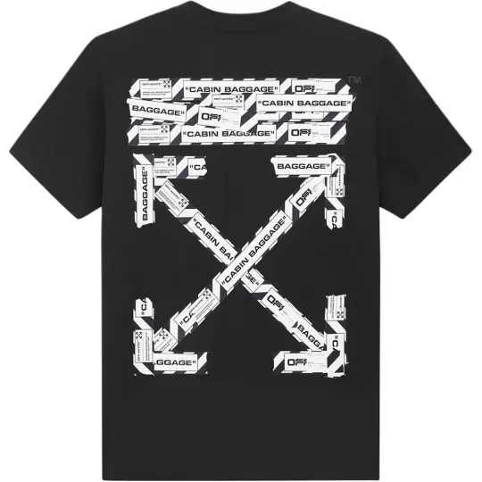 OFF WHITE Oversized Fit Airport Tape T Shirt