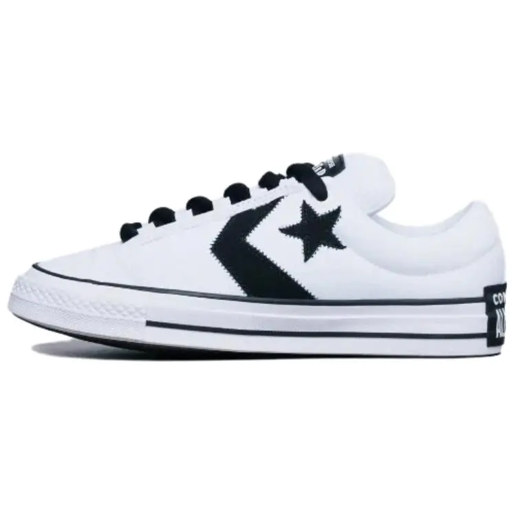 Converse Puff Player Low top Skateboard Shoes Unisex White Black