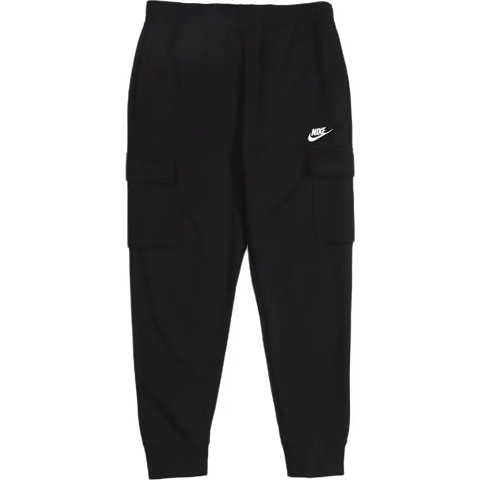 Nike Sportswear Fleece Lined Thermal Sports Sweatpants Cargo Pants Men's Black
