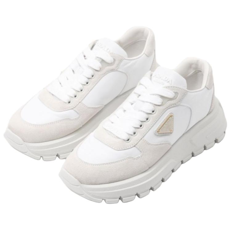 Женские кроссовки Prada 4cm (белый) — фото 3