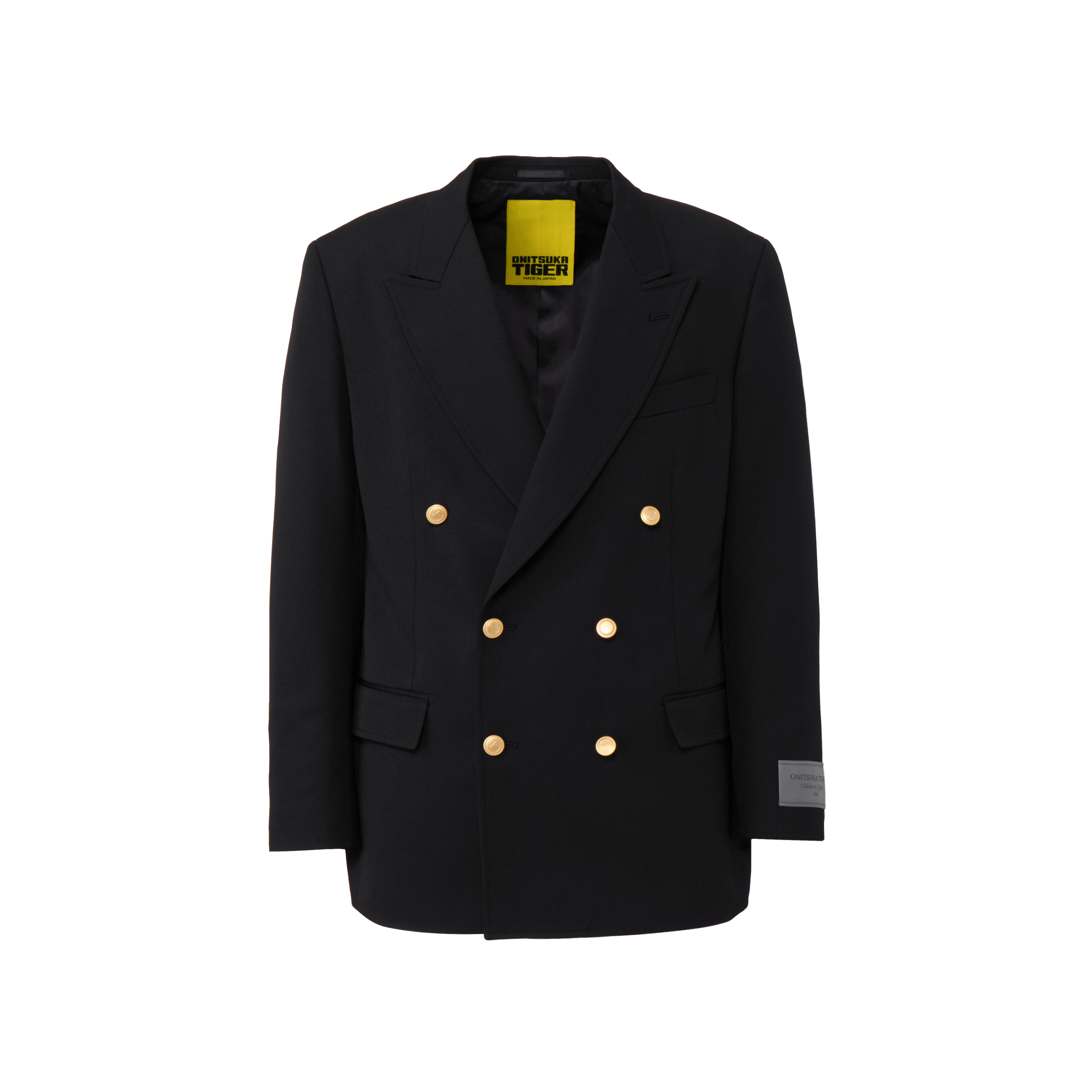 Мужские куртка Onitsuka Onitsuka Tiger SS26 DOUBLE BREASTED JACKET к (черная)