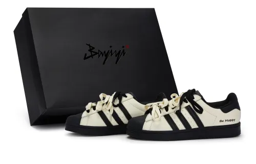 Adidas Originals SUPERSTAR 811 Manufacturing, Shaping Happiness, Special Shoe Box Slip Resistant Abrasion Resistant