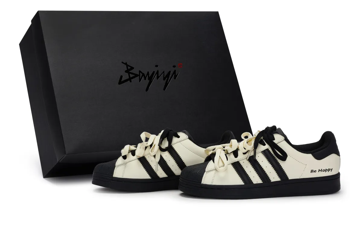 Adidas Originals SUPERSTAR 811 Manufacturing, Shaping Happiness, Special Shoe Box Slip Resistant Abrasion Resistant