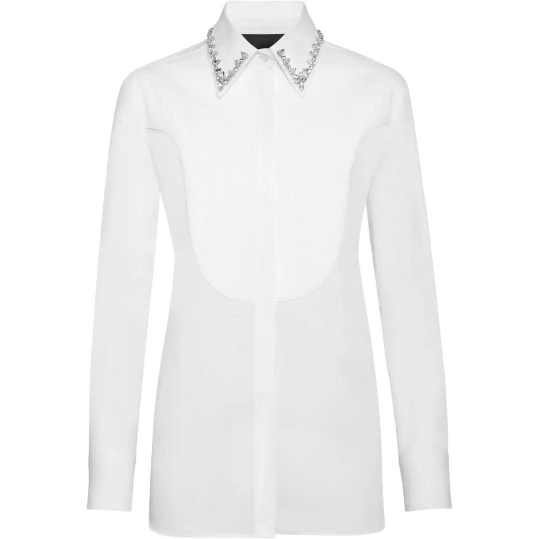 Philipp Plein embellished long-sleeve shirt