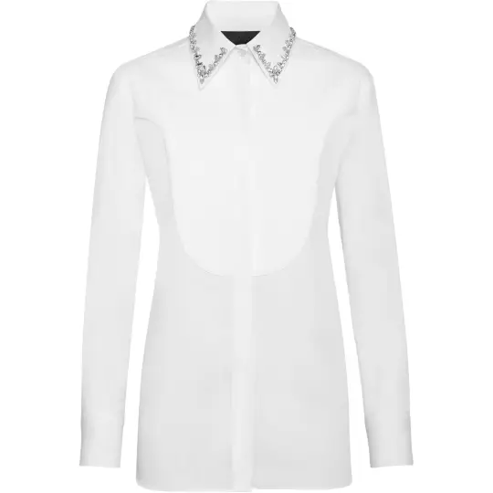 Philipp Plein embellished long-sleeve shirt
