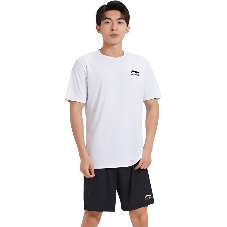 Li Ning Fitness Sets Men’s Crew Neck Thin