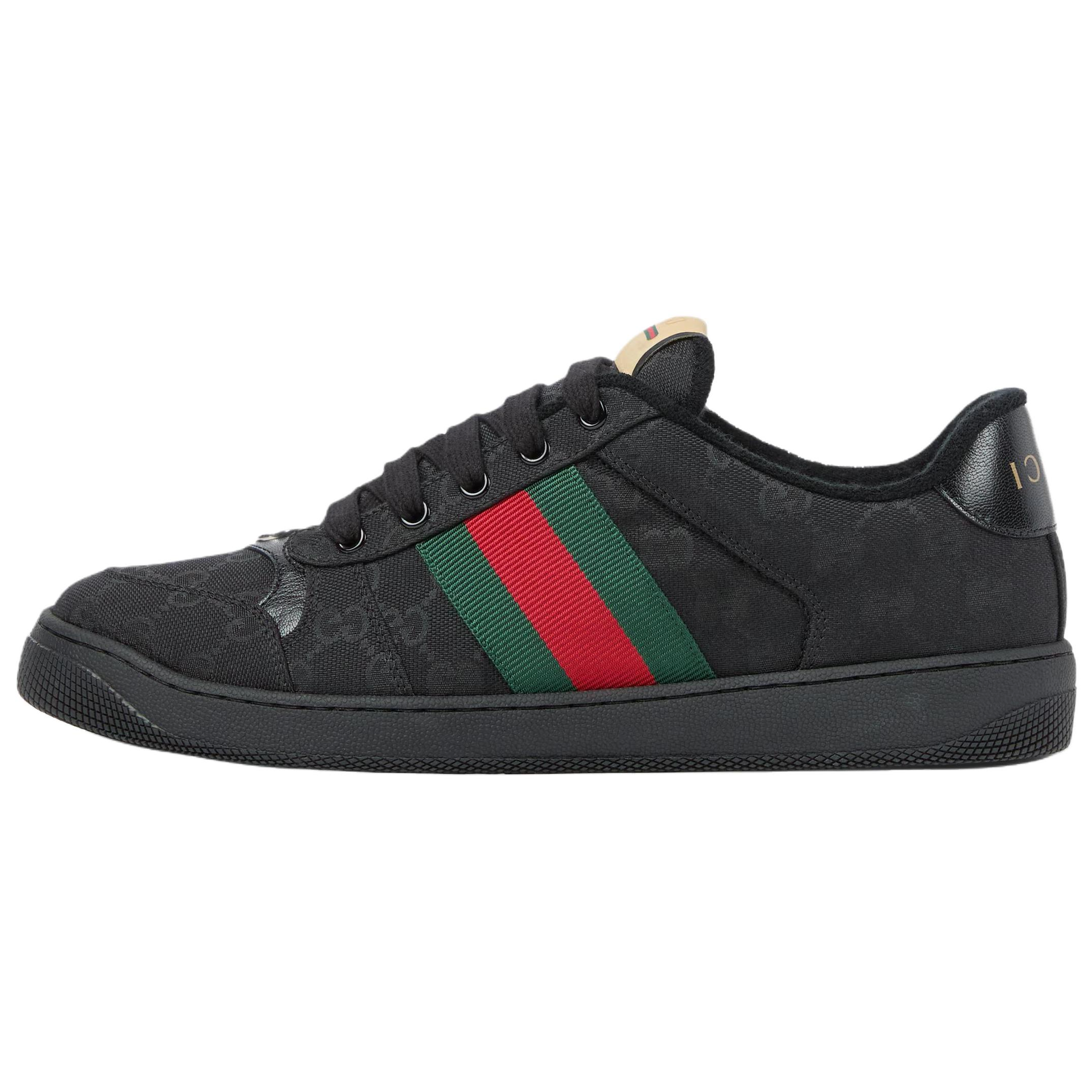 Мужские кеды Gucci Screener (черные)