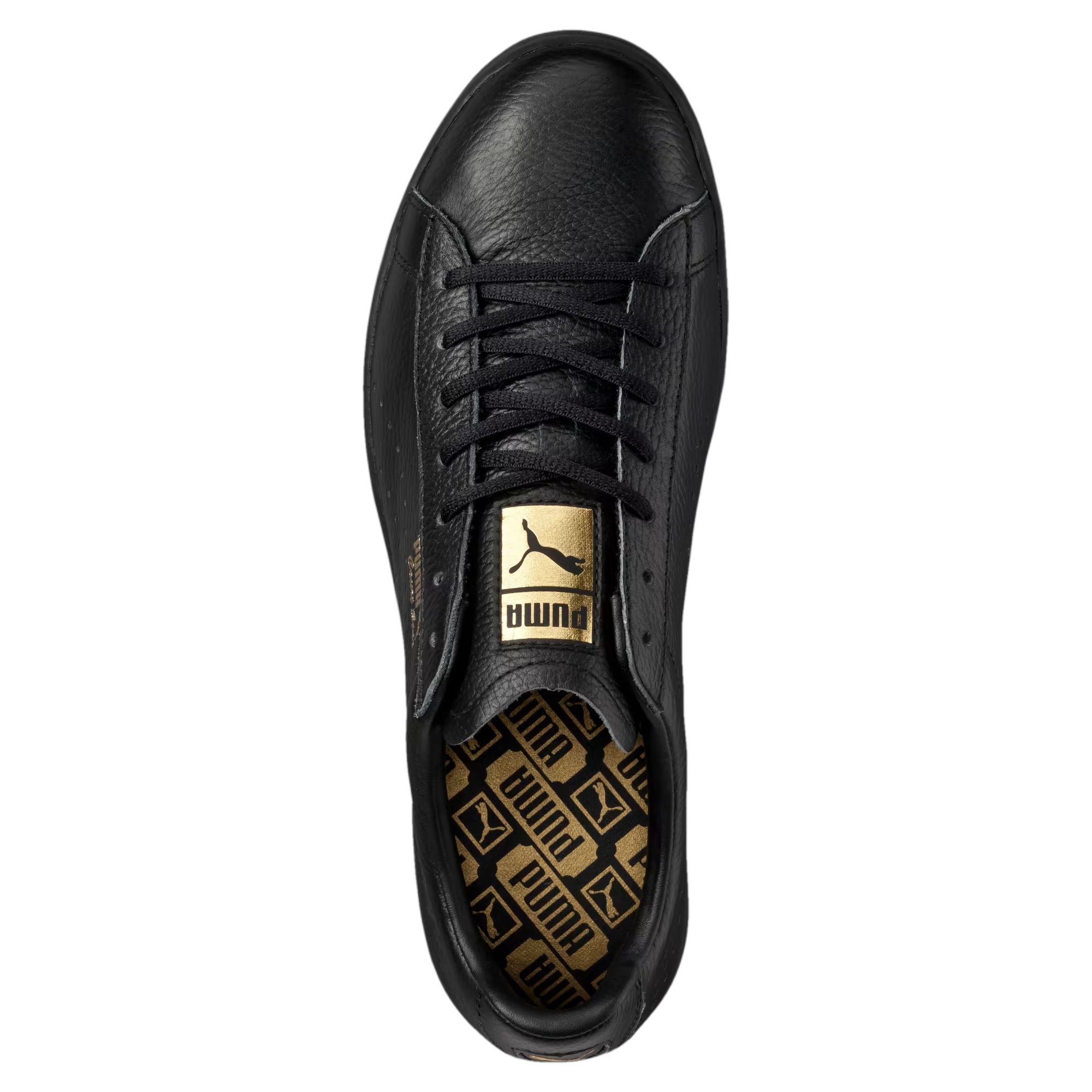 Кеды PUMA Court Star (черно-золотые) — фото 3
