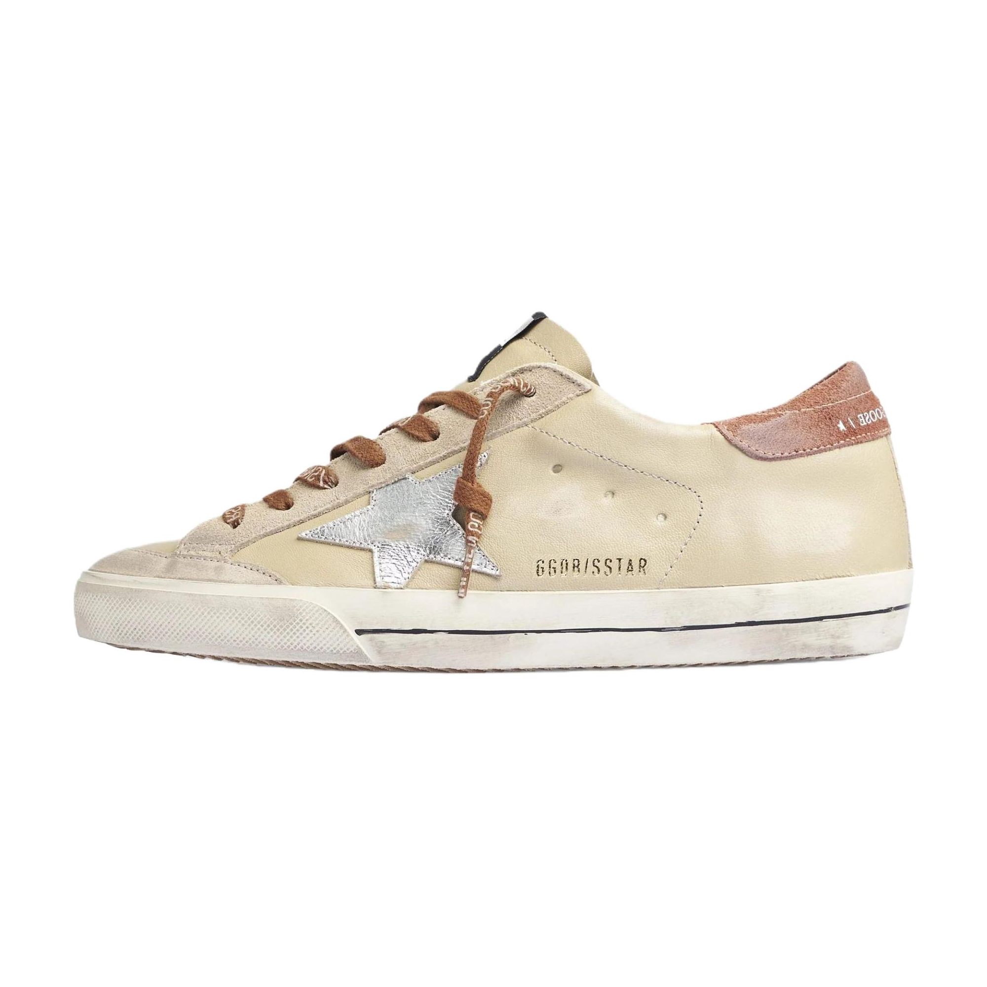 Мужские кеды Golden Goose Super-Star (кремовые)