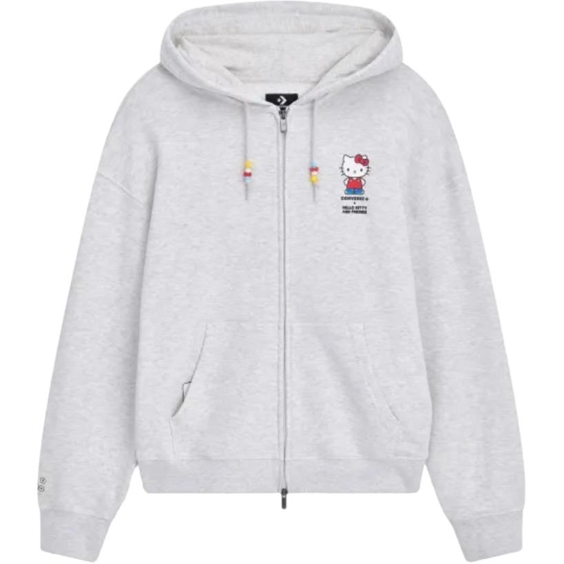 Мужское худи Converse × Hello Kitty And Friends (серое)