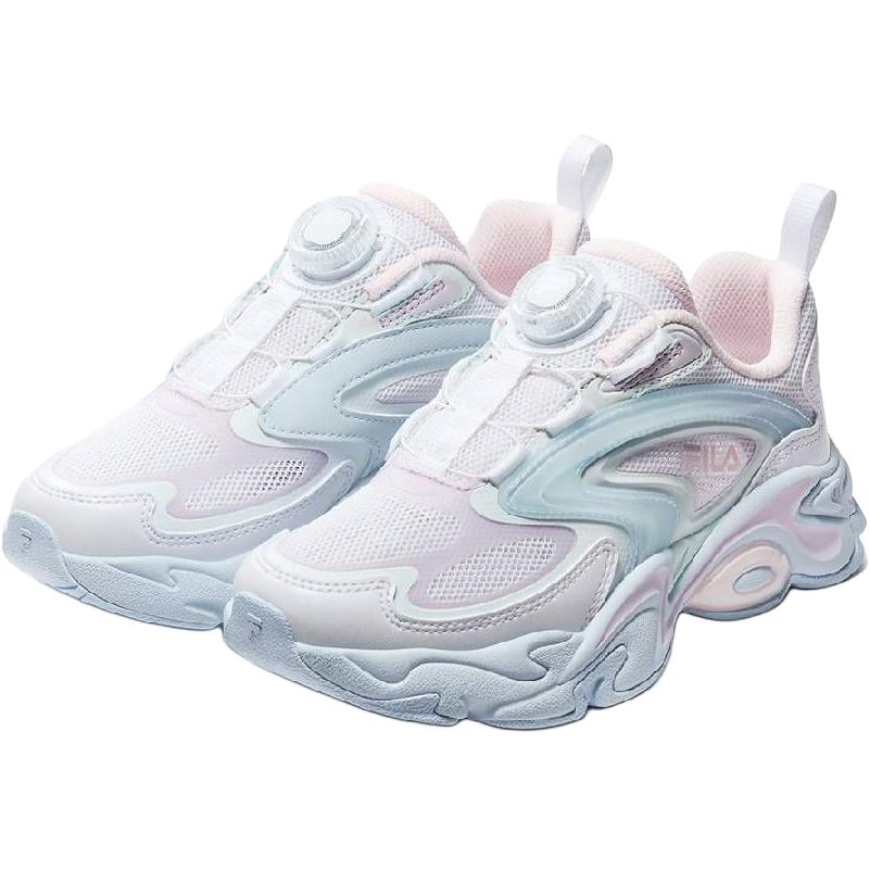 Детские кроссовки Fila KIDSHeritage-FHT (голубые) — 浅冰蓝粉 — фото 3