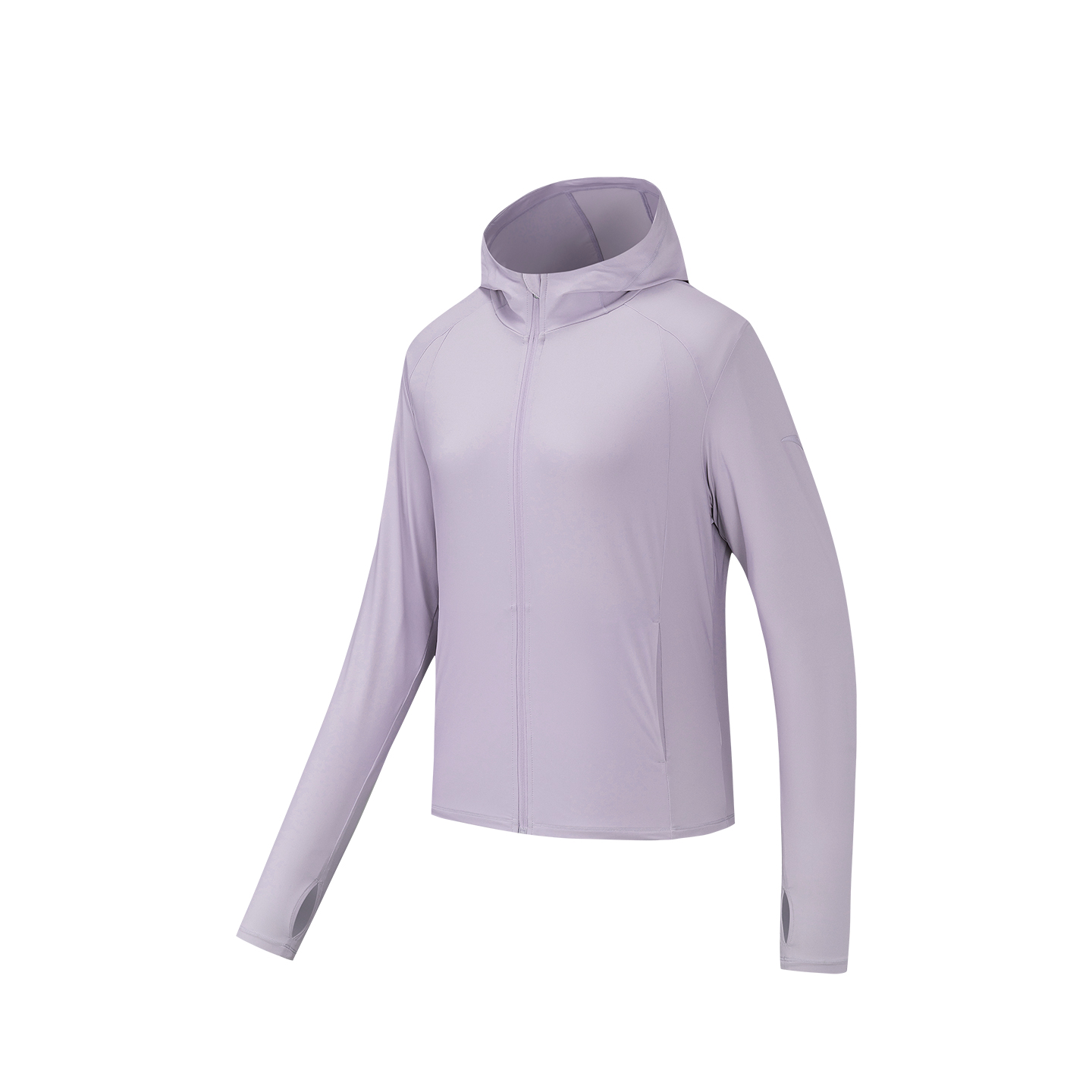Женский лонгслив Anta Ice Skin Protection (фиолетово-серый)