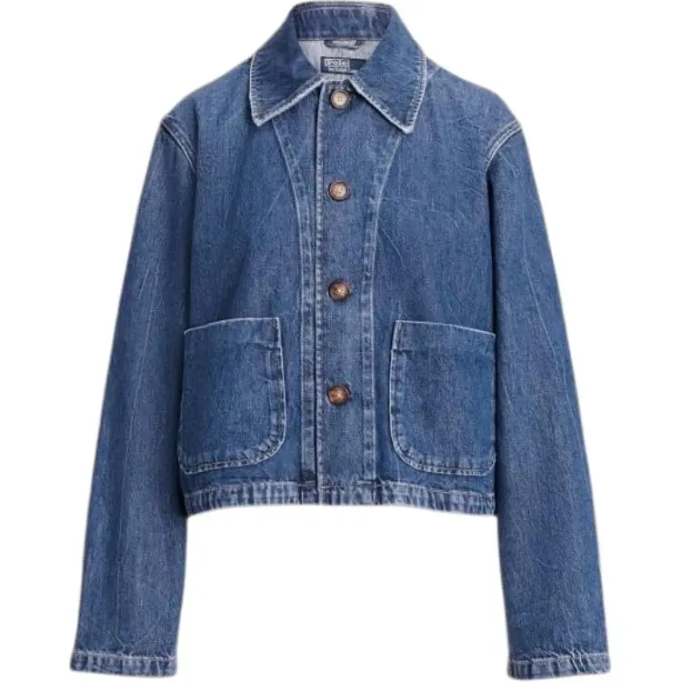 Polo Ralph Lauren SS24 Denim Jacket Women's Washed Blue