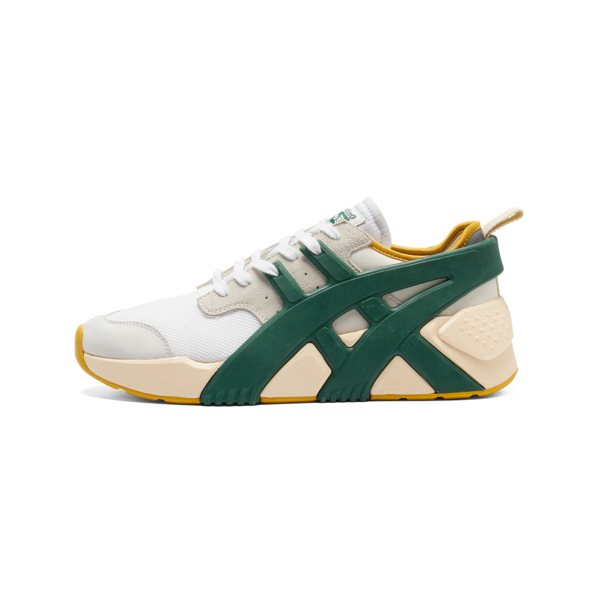 Кроссовки Onitsuka Big Logo Trainer 2.0 (бежево-зеленые)