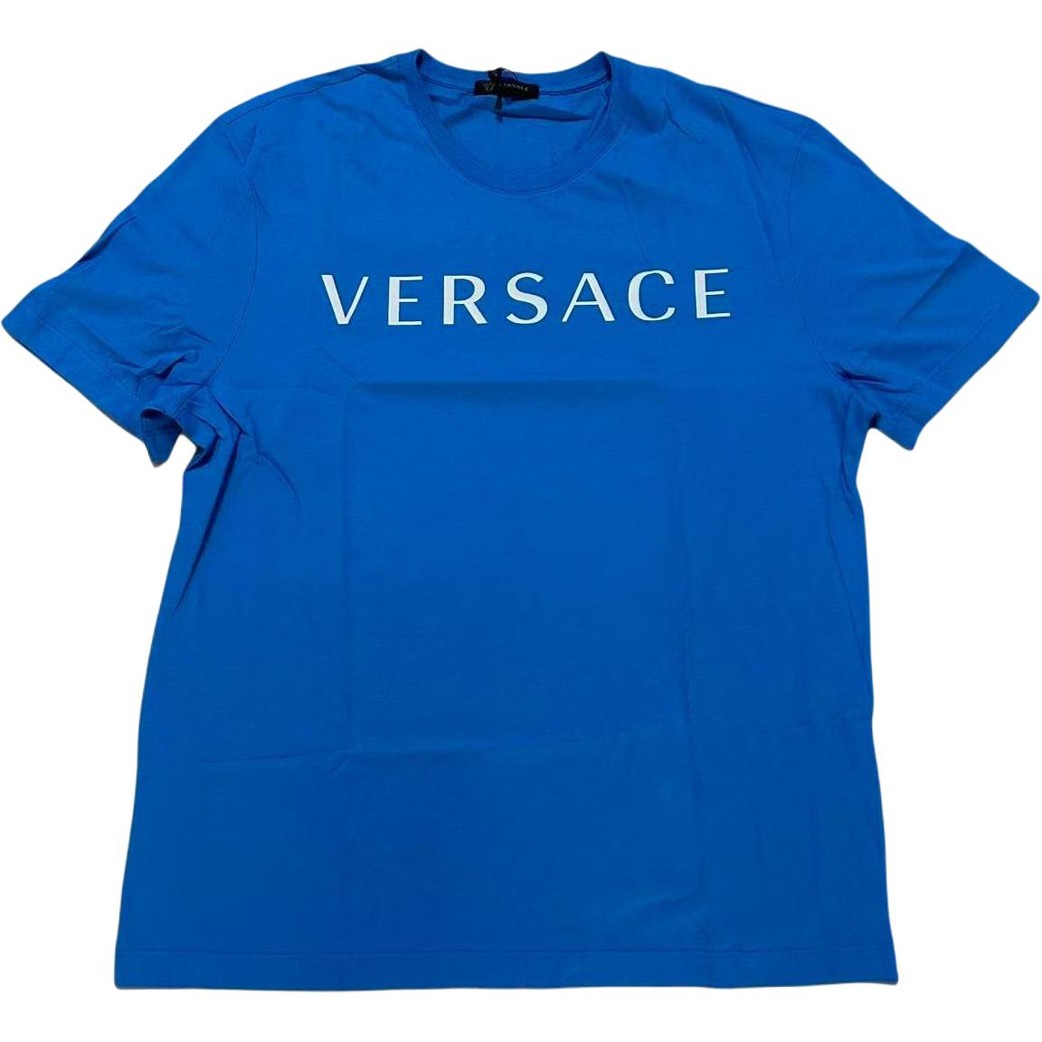 Мужская футболка Versace Logo (черная)