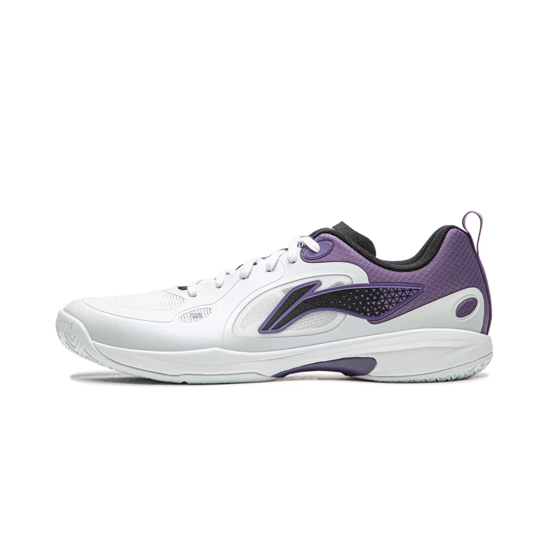 Li Ning Table Tennis Collection Mid top Athletic Shoes Unisex White Purple