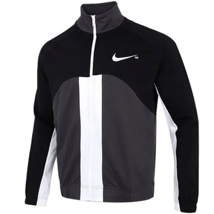 Nike Jackets Men's Black Stand Collar Moderate Other