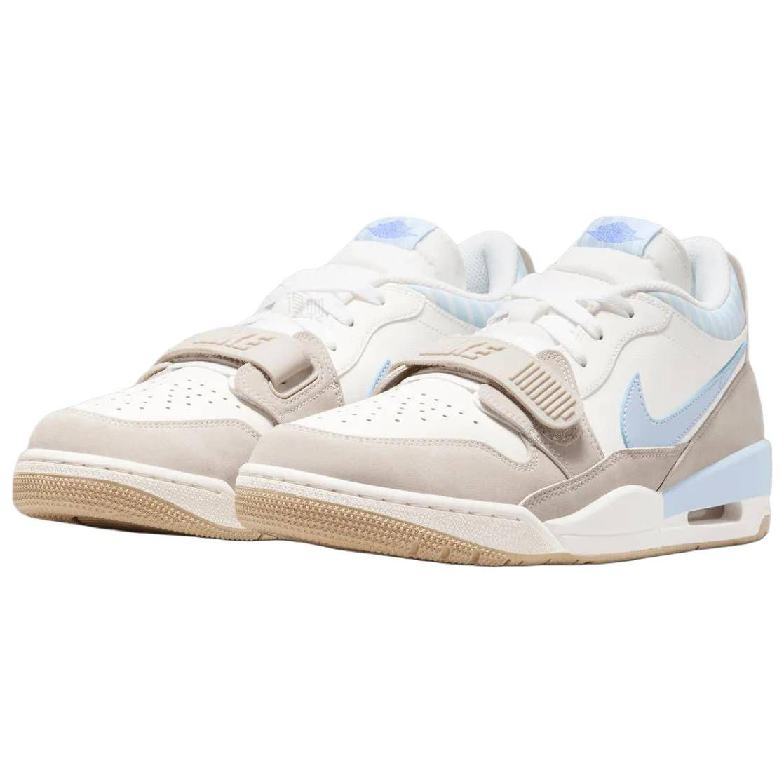 Мужские кроссовки Jordan Legacy 312 Low (бело-синие) — фото 2