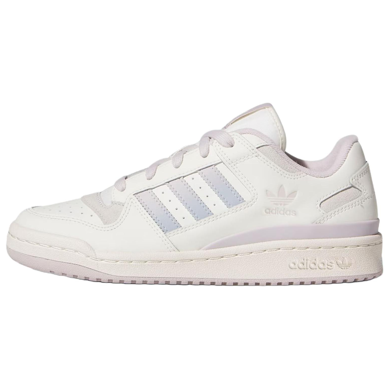 Женские кеды adidas originals FORUM CL (бело-фиолетовые)
