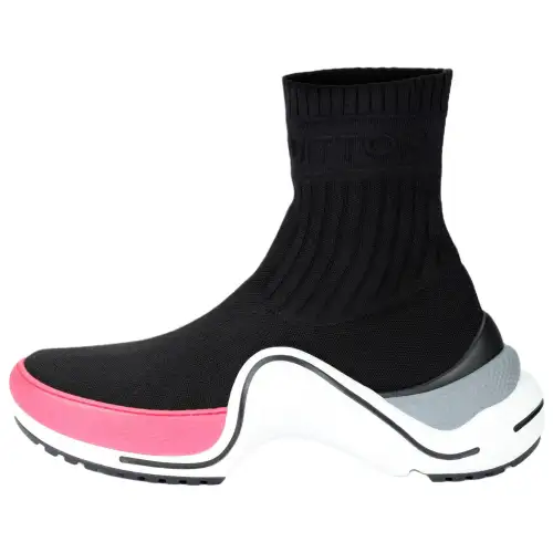 LOUIS VUITTON Lv Archlight High Top Sports Shoes Black/Red Women's