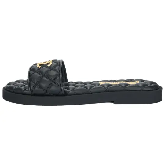 CHANEL Slide Slippers Women's Black