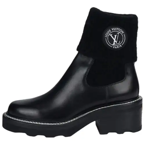 LOUIS VUITTON Lv Beaubourg Ankle Boots 'Black' Women's