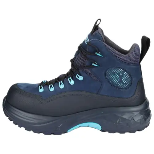 LOUIS VUITTON Discovery Leather Ankle Boots Men's Blue