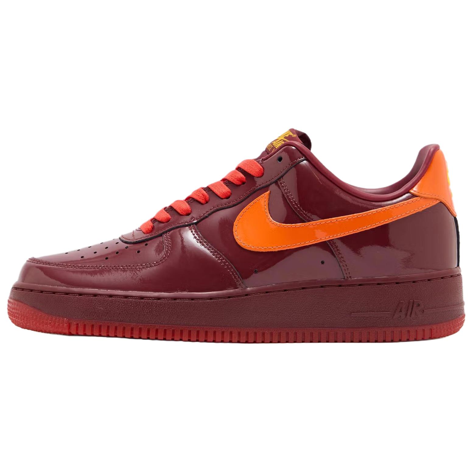 Nike Air Force 1 Low Patent Leather Pack Dark Team Red Safety