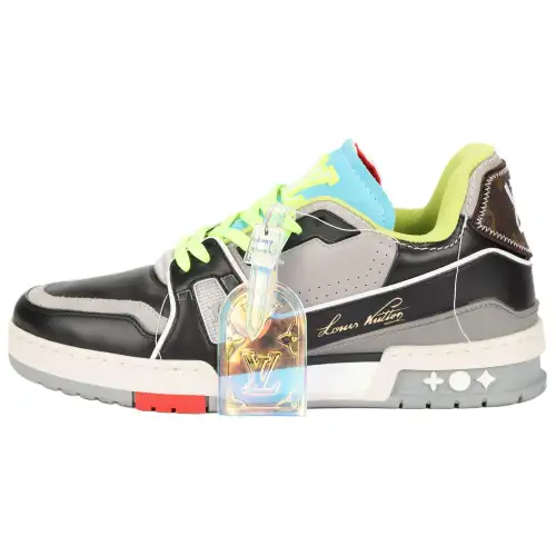 LOUIS VUITTON Lv Trainer Low Top Sports Shoes Blue/Black