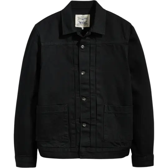 Универсальная простая мужская джинсовая куртка с длинными рукавами Levi’s