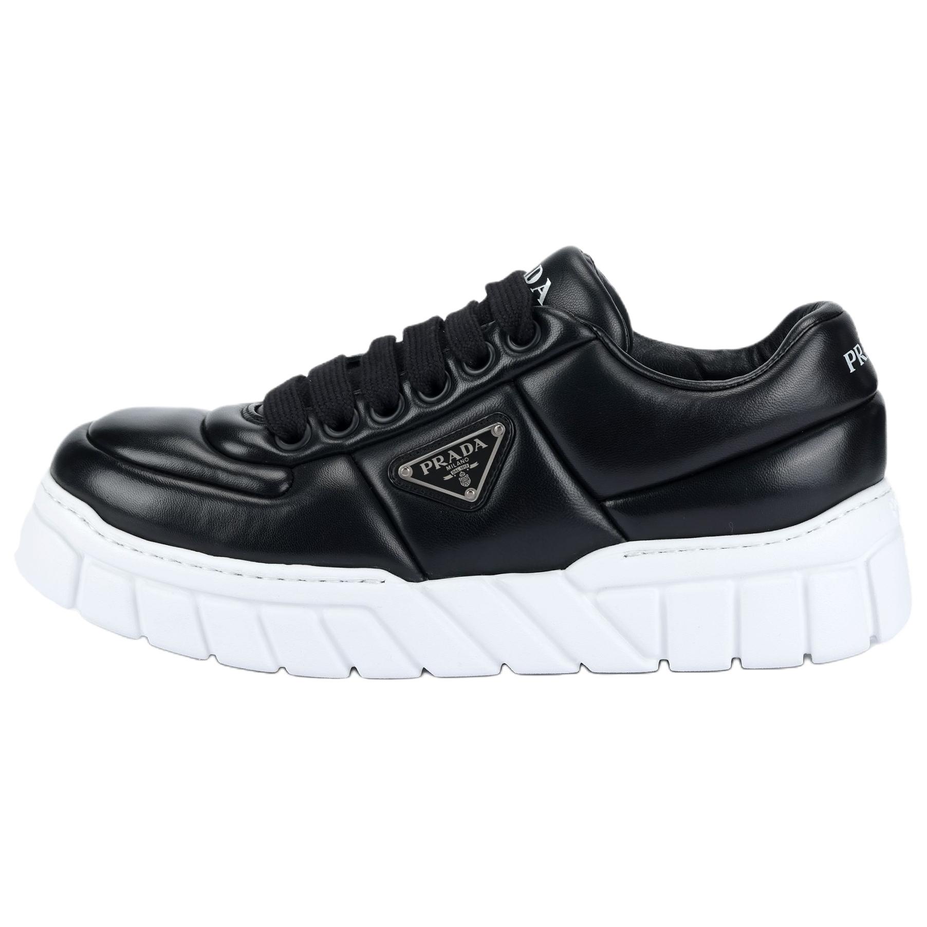 Мужские кроссовки Prada (черно-белые)