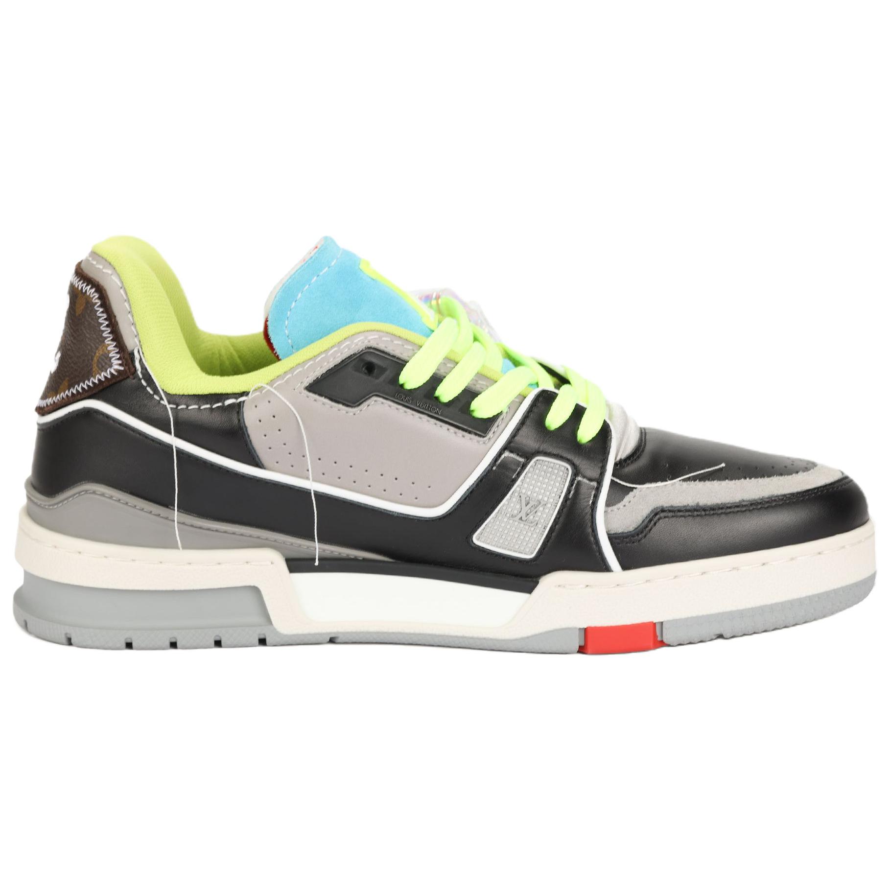Мужские кеды Louis Vuitton Trainer (морской сине-черный) — фото 2