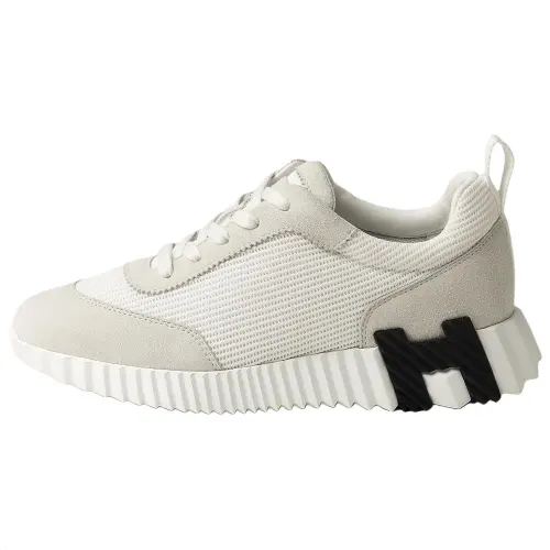 HERMES Bouncing Low top Casual Shoes 4cm Women's White