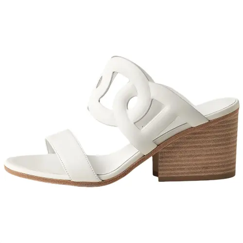 HERMES Lipari Slide Slippers Women's White