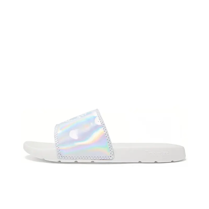 Timberland Playa Foam Sole Slide Slippers Men's Silver
