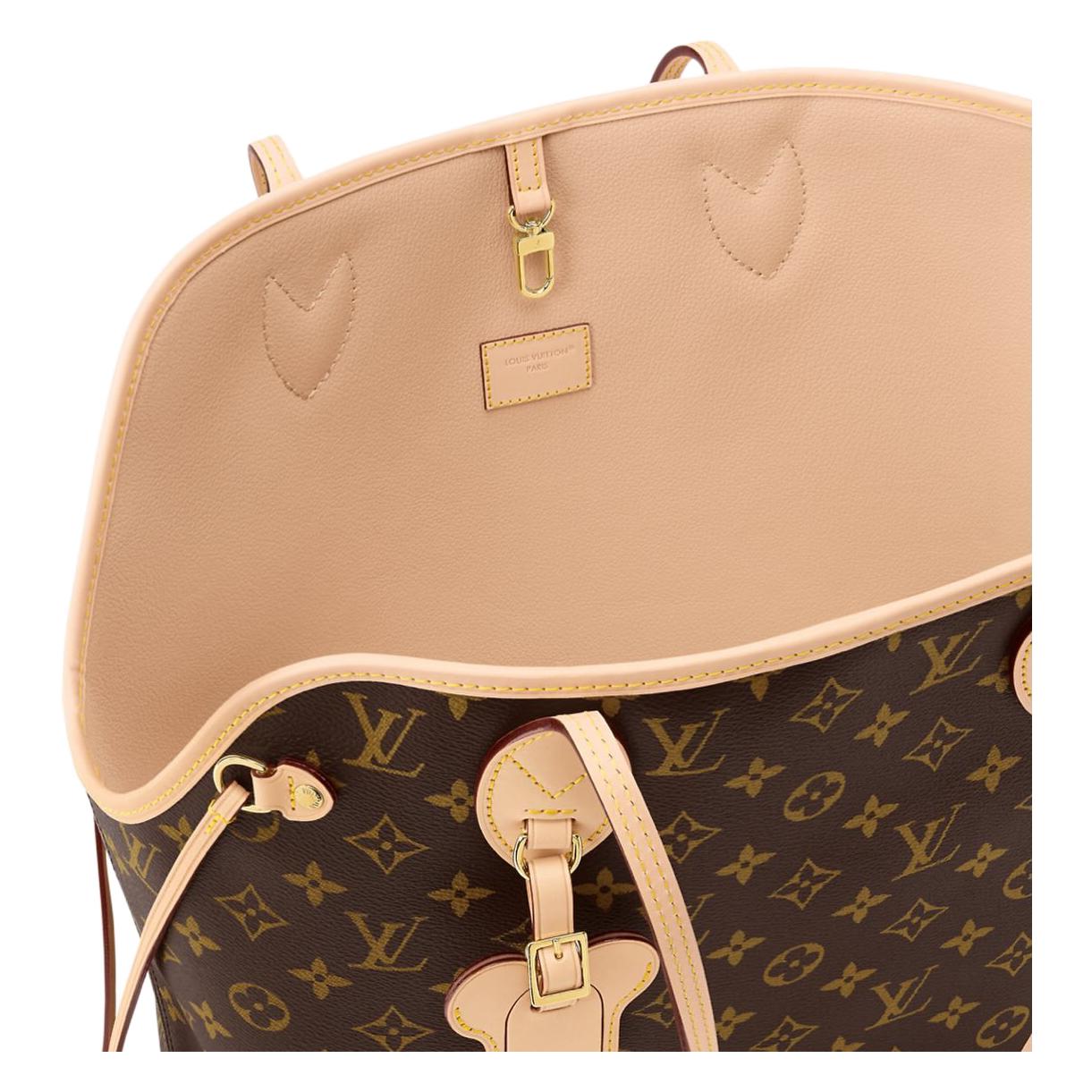 Женская сумка Louis Vuitton NEVERWOOF Monogram (коричневая) — фото 5