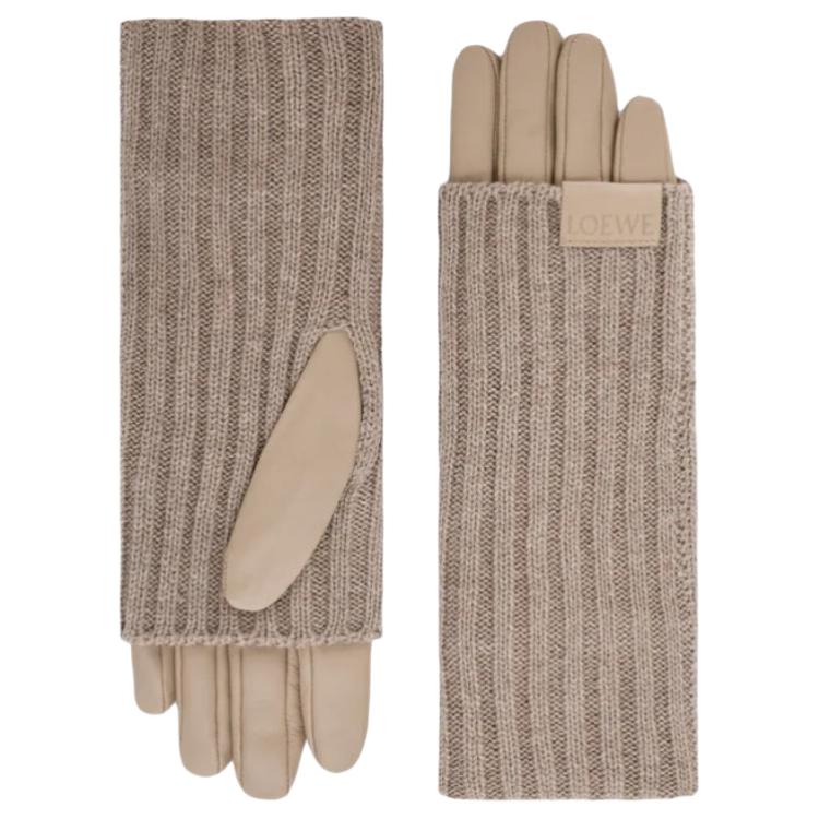 Женские перчатки LOEWE (песочные)