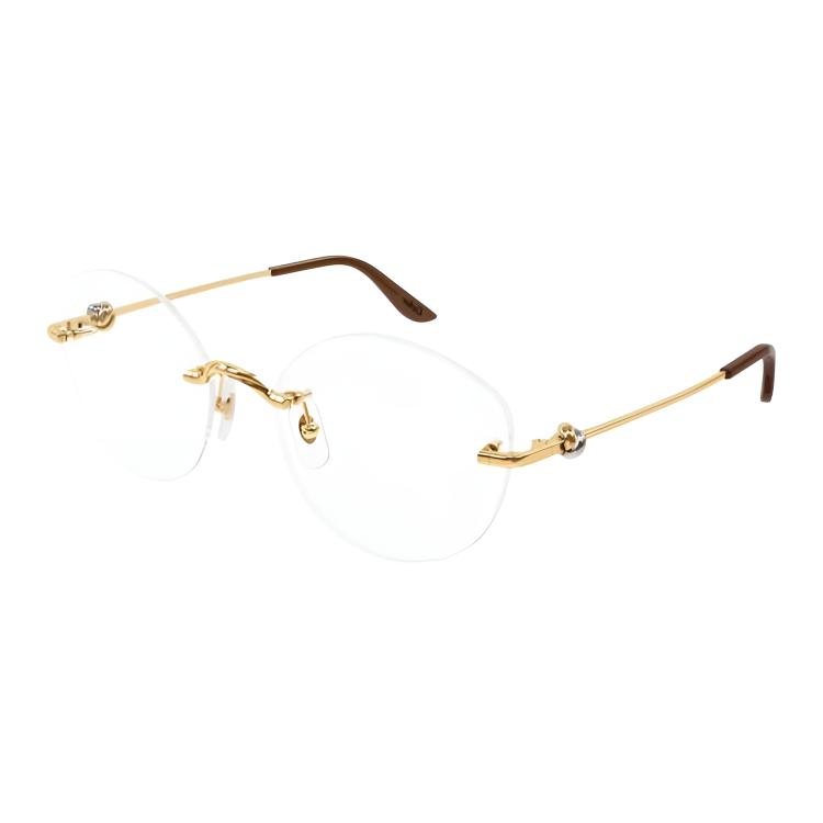 Женские очки Cartier (золотые)